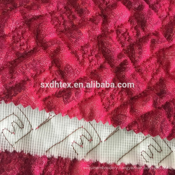 lace foil quilting fabric,foil quilted thermal fabric for garment